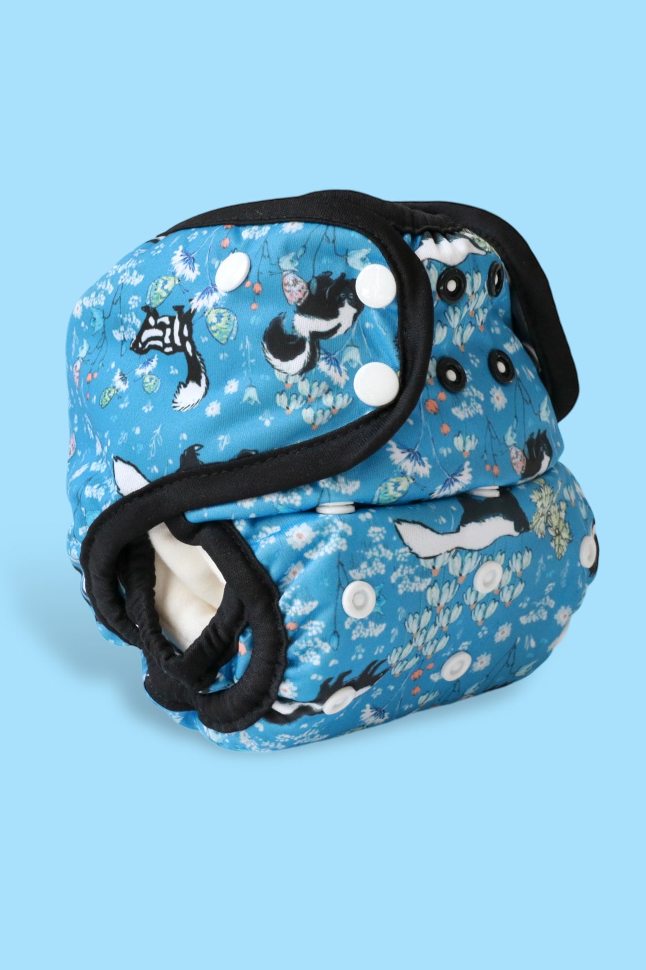 Cloth Diaper Cover AIl-In-Two Skunk – Cloth Diapers
