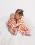 ππππ! ππ% ππ
π
! Bamboo Baby Pajamas - Double Zipper - Longies - Checkers - FINAL SALE