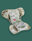 Cloth Diaper Snap-In Insert with Athletic Wicking Jersey (AWJ) - On The Farm