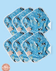 Lighthouse Kids Company Reusable Bamboo and Athletic Wicking Jersey AWJ Cloth Wipes - 6-Pack - Little Stinker