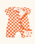 baby bamboo pajamas checkers