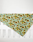 Sunflower Silky Soft Throw Blanket - Cloth Diapers - Lighthouse Kids