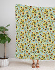 Sunflower Silky Soft Throw Blanket - Cloth Diapers - Lighthouse Kids
