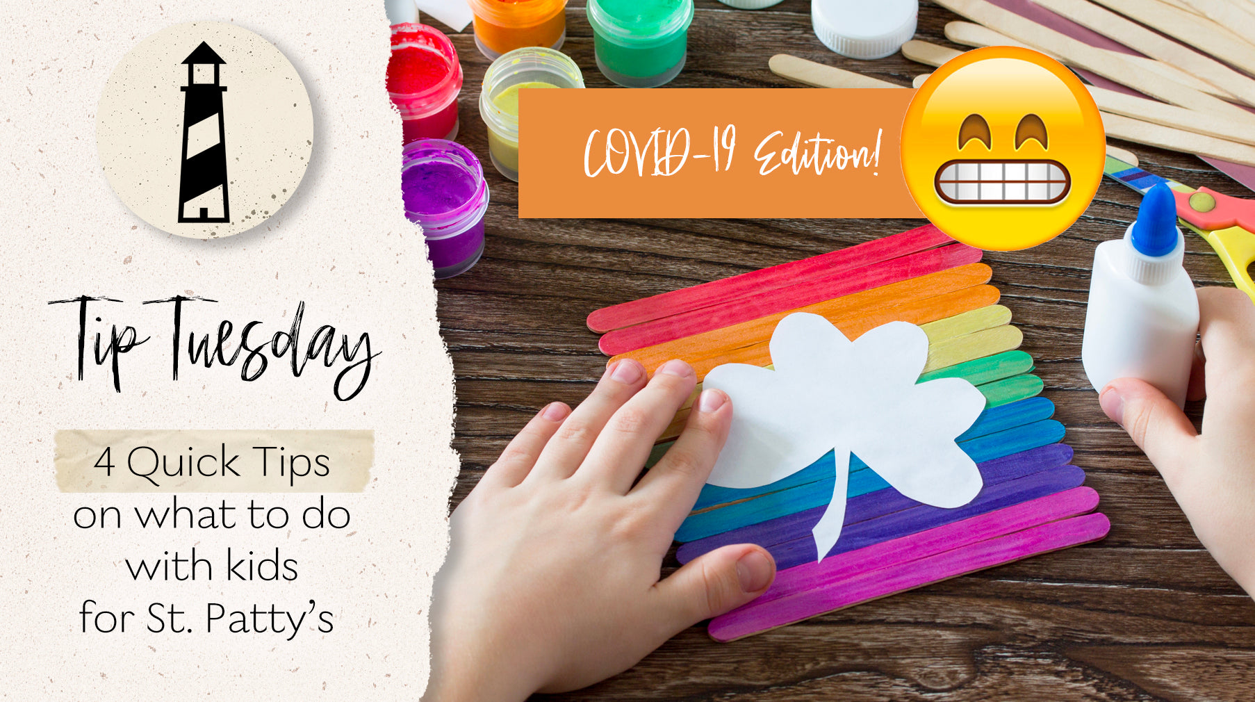4 Quick Ideas for things to do on St. Patrick's Day when you're stuck inside with the Kids!