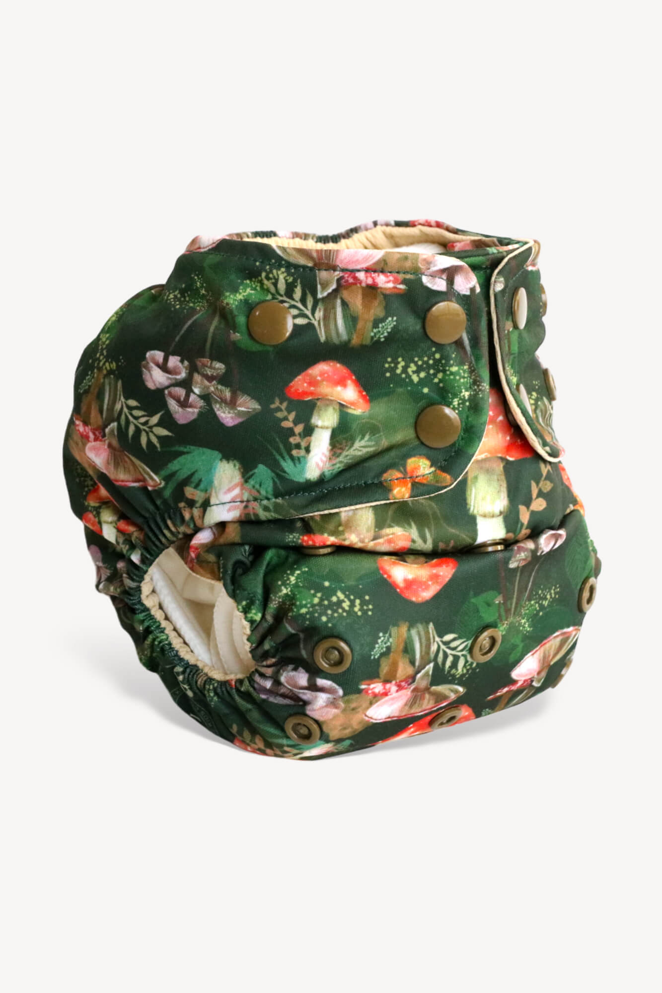 Pocket Cloth Diaper - Old Style - Mushroom