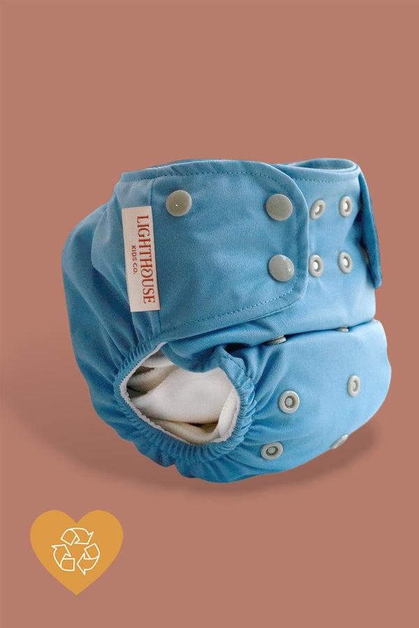 All-In-One Cloth Diaper One-Size with AWJ - Stormy