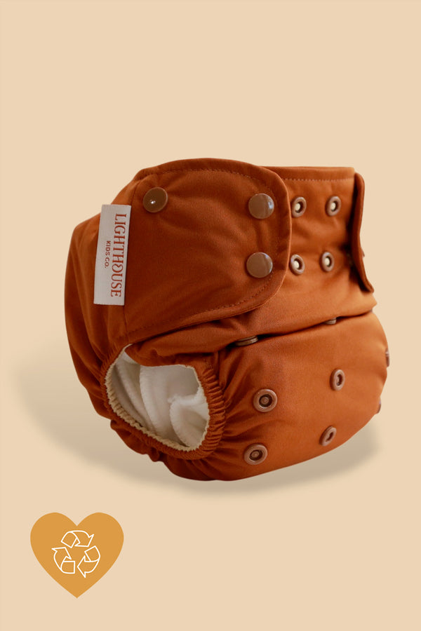 All-In-One Cloth Diaper One-Size with AWJ - Woodland