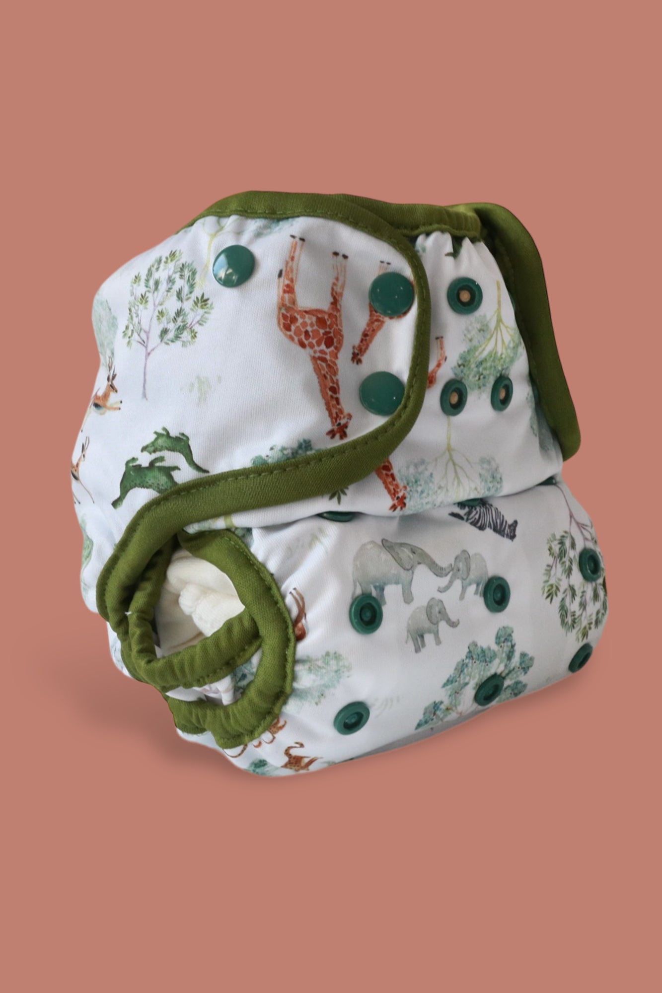 All In Two AI2 Cloth Diaper Cover In Safari Lighthouse Kids Company cloth diaper