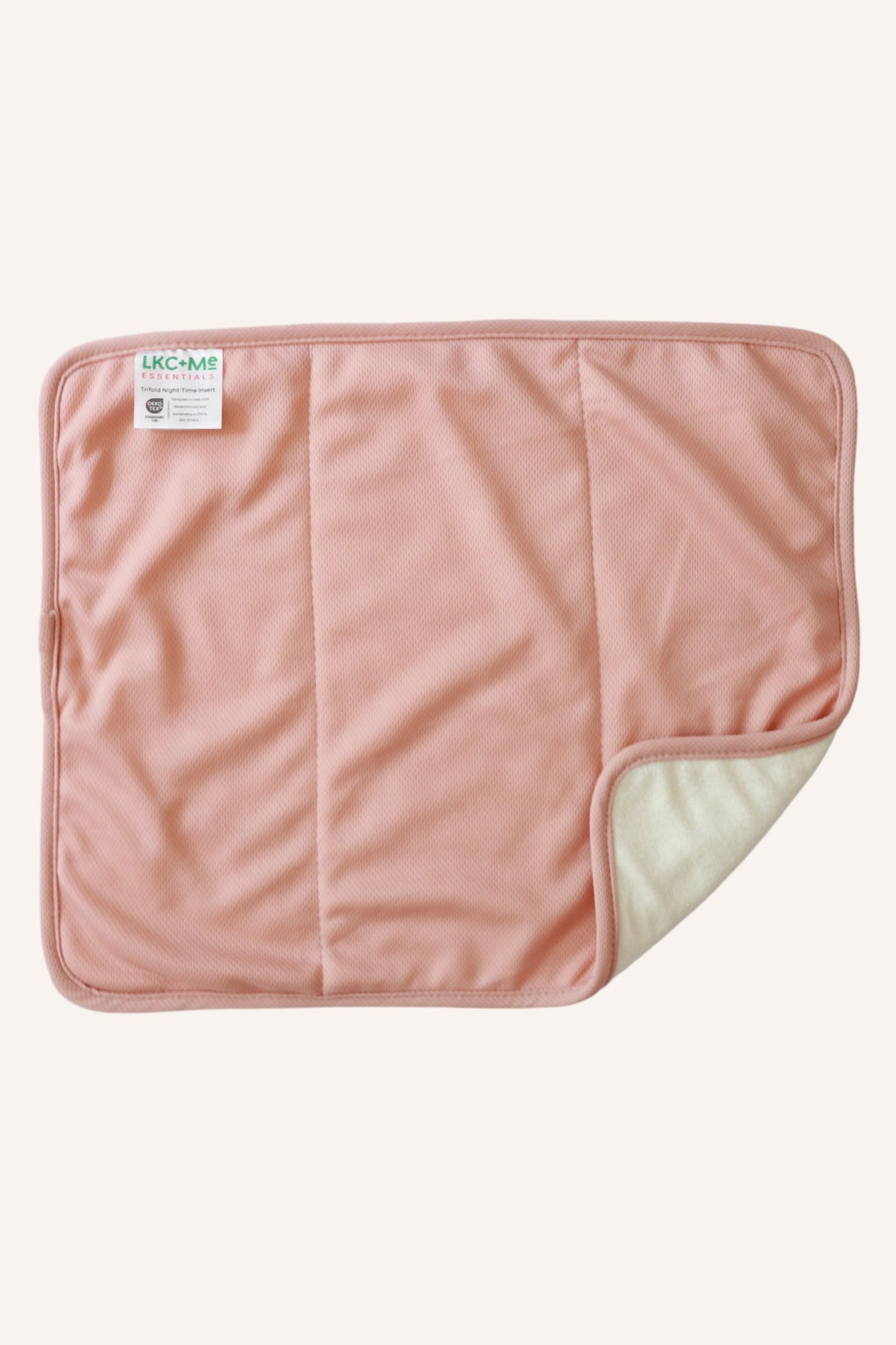 12-Layer Bamboo Insert for Cloth Diapers - Night-Time Heavy Wetter Version 2 - Rose Gold