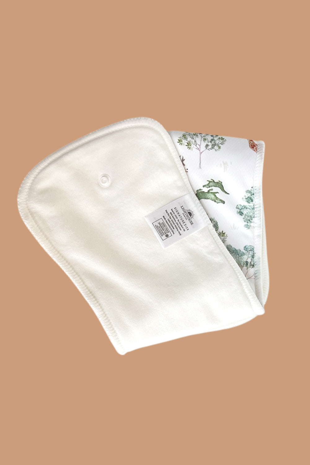 Safari snap-in cloth diaper insert with AWJ and bamboo layers