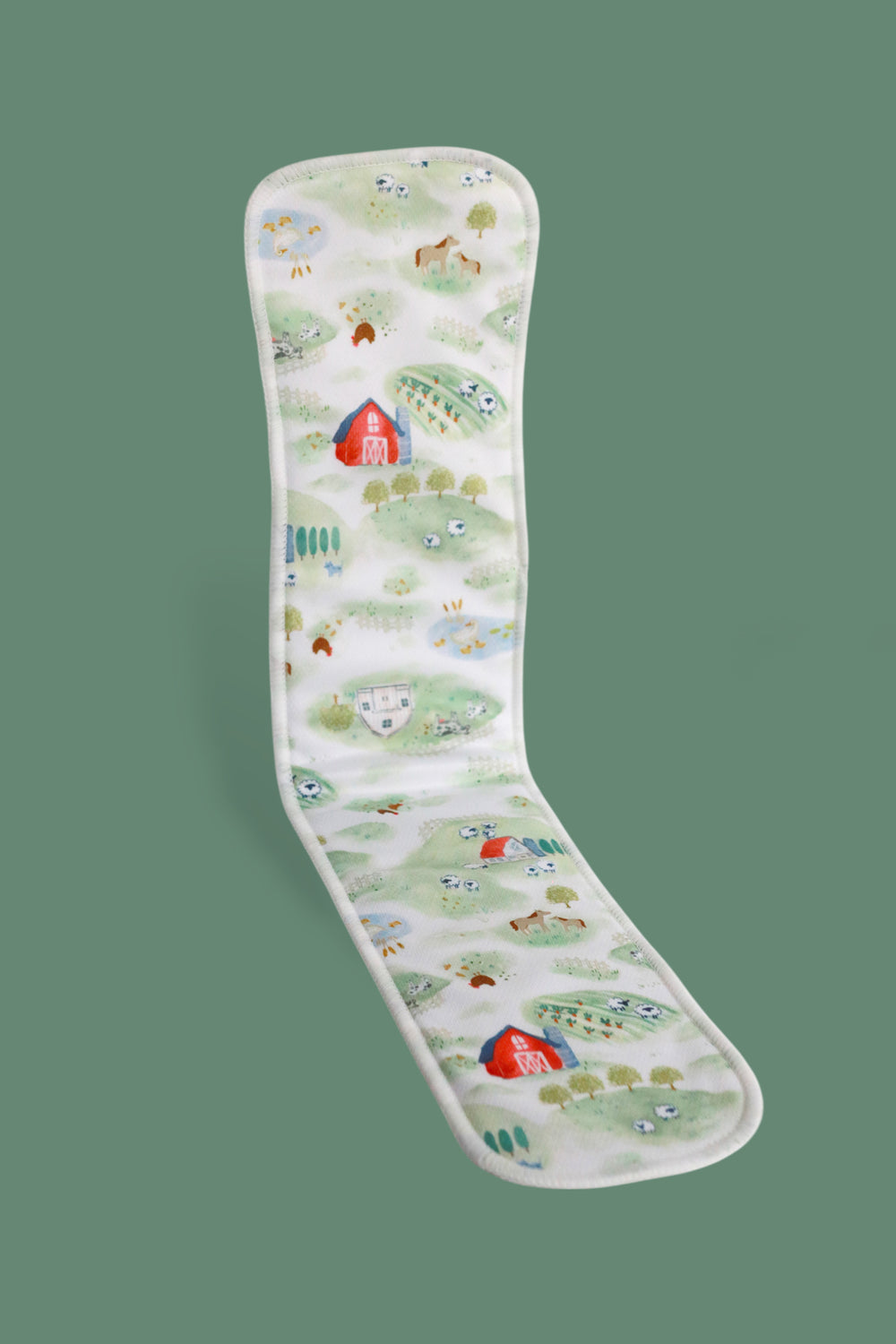 Absorbent snap-in cloth diaper insert with AWJ stay-dry top