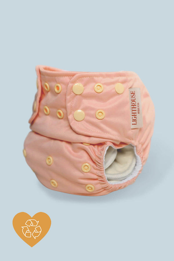 All-In-One Cloth Diaper One-Size with AWJ - 𝑪𝒓𝒆𝒂𝒎𝒔𝒊𝒄𝒍𝒆