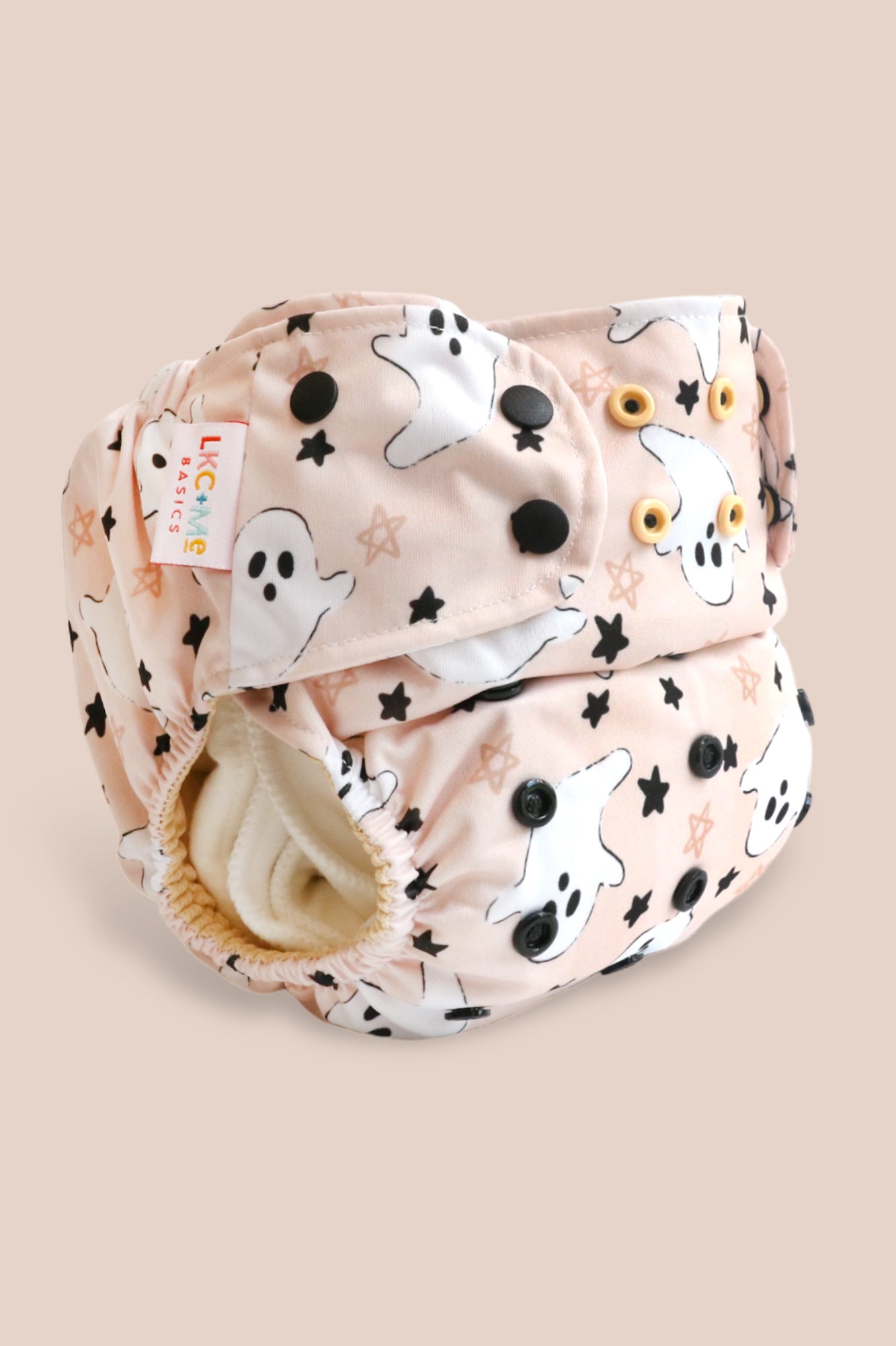 Halloween Cloth Diaper Ghosts - Pocket Cloth Diaper with AWJ - Boo To You!