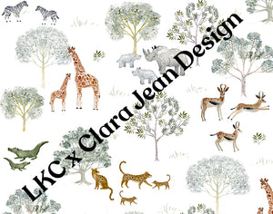 Lighthouse Kids Company Reusable Swim Cloth Diaper with Athletic Wicking Jersey (AWJ) - Safari