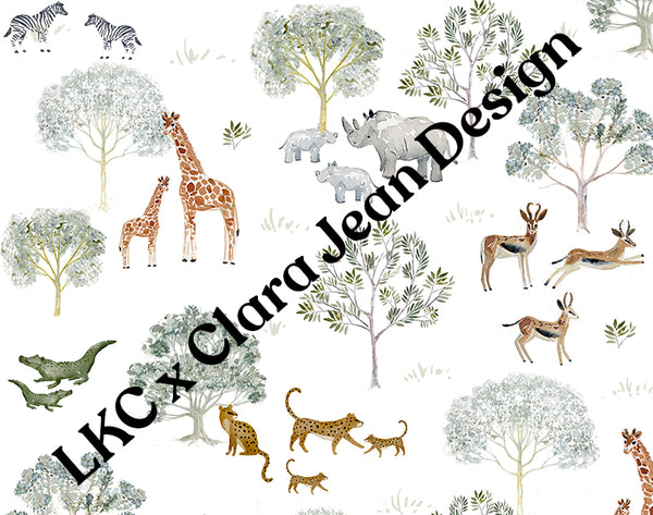 Lighthouse Kids Company Reusable Swim Cloth Diaper with Athletic Wicking Jersey (AWJ) - Safari