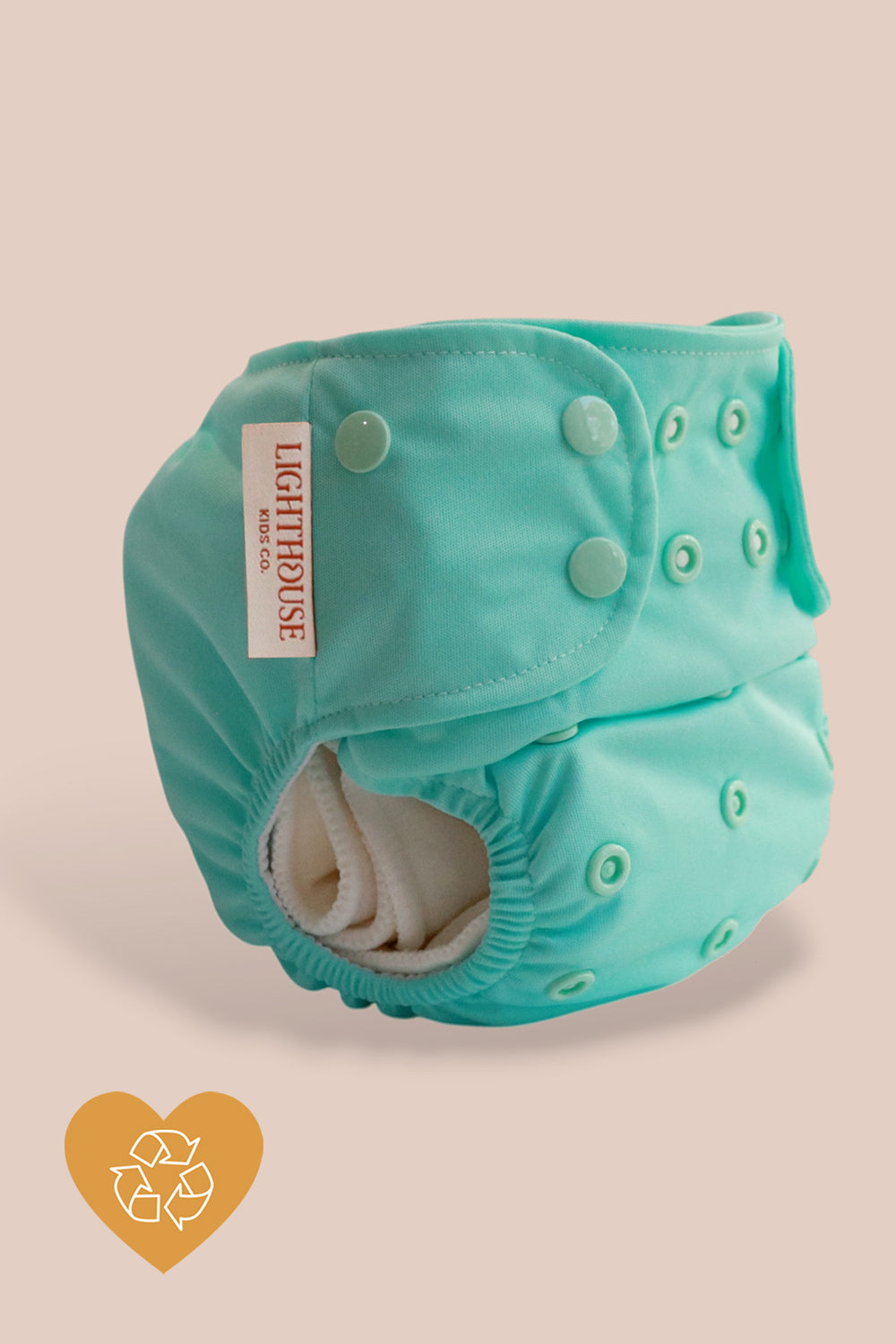 All-In-One Cloth Diaper One-Size with AWJ - Spearmint