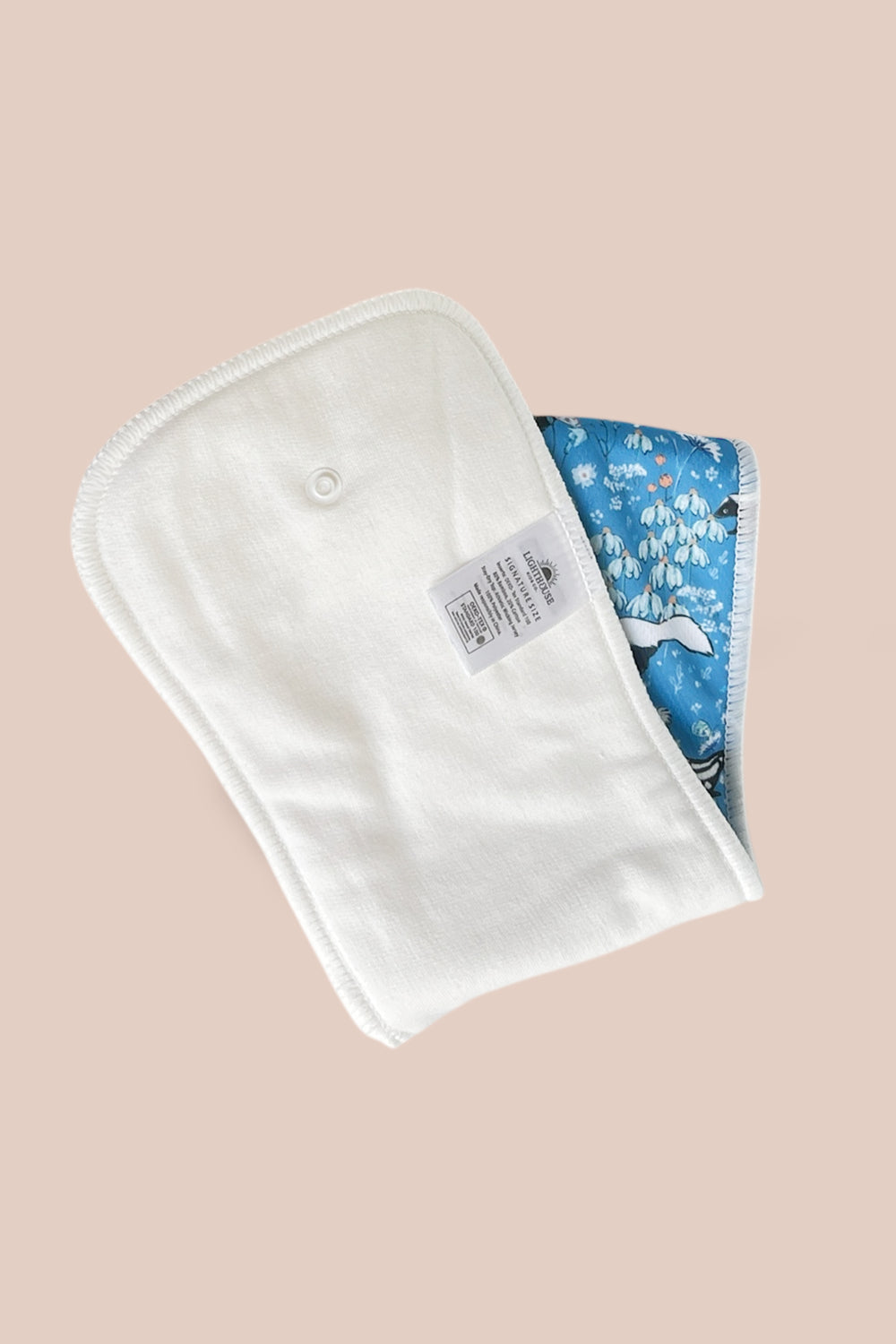 Snap-in cloth diaper insert with AWJ Little Stinker