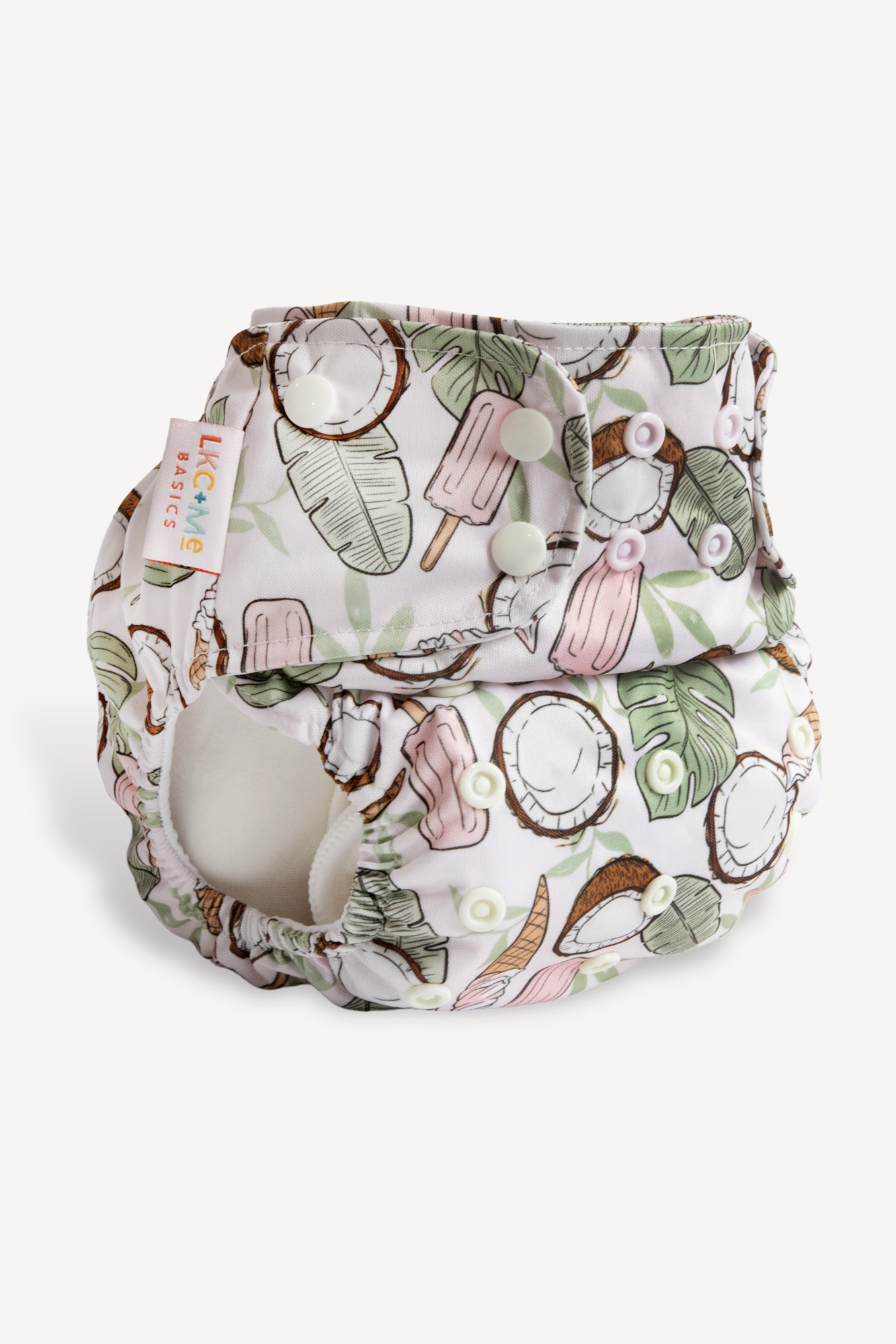 LKC+Me One-Size Pocket Cloth Diaper with Athletic Wicking Jersey - AWJ - Leilani