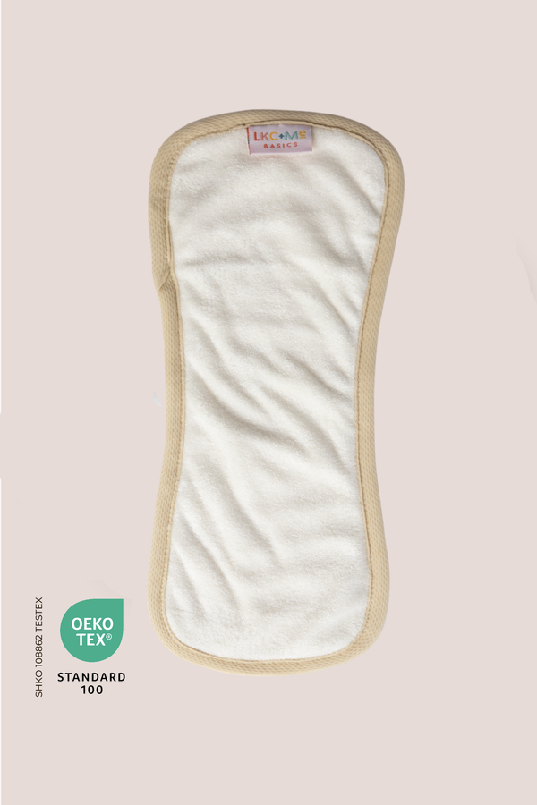 LKC+Me - 5-Layer Curved Bamboo Insert - Great for Newborns and Small Babies