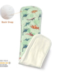 Cloth Diaper Snap-In Insert with Athletic Wicking Jersey (AWJ) - Dino Tropics