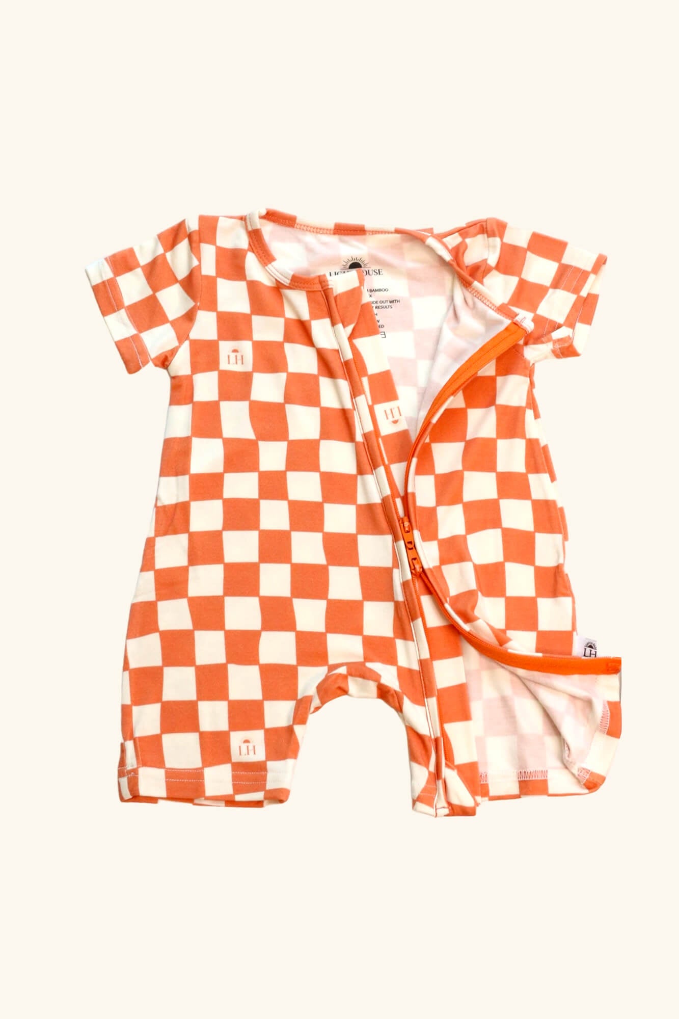 baby bamboo pajamas checkers