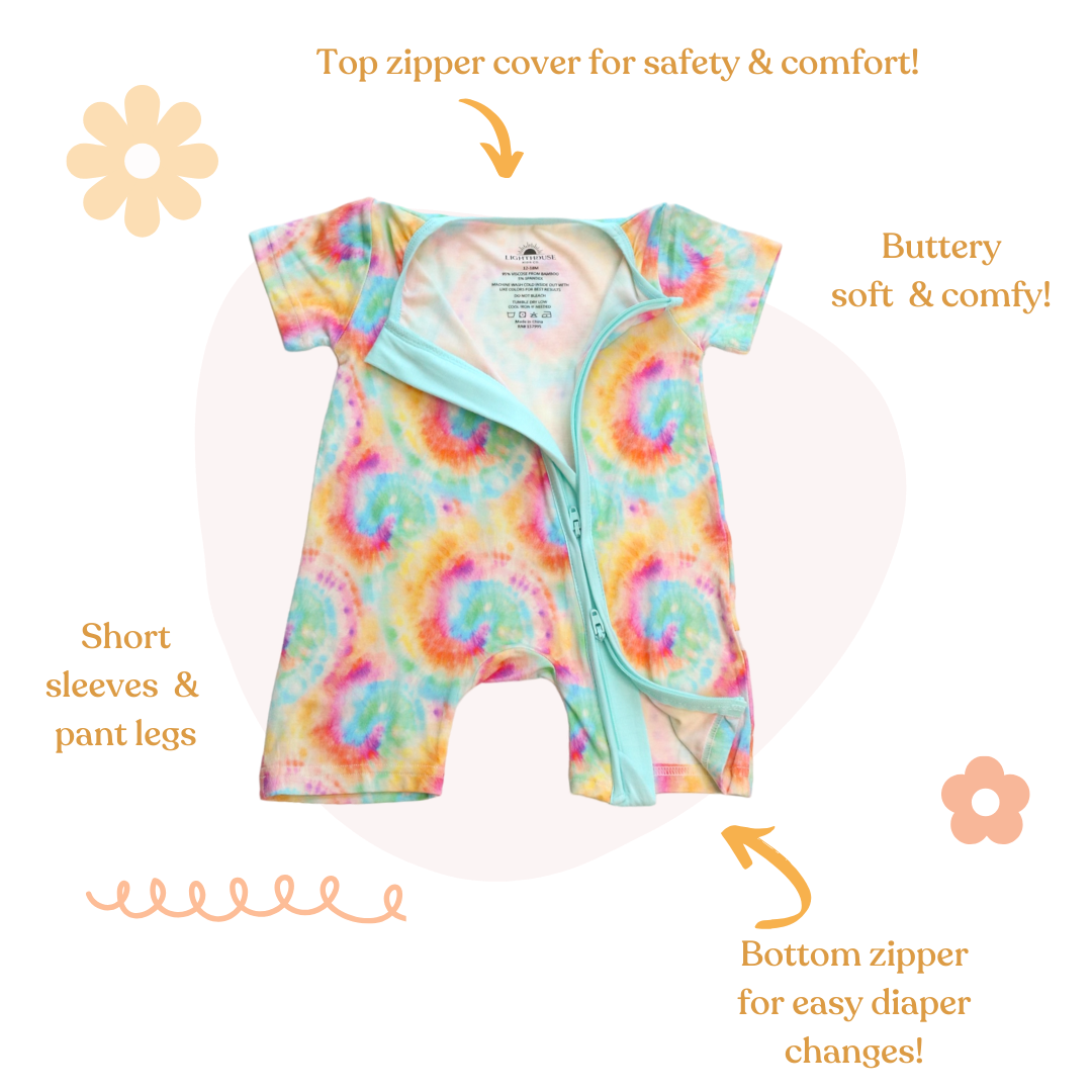 Baby Bamboo Pajamas Tie Dye