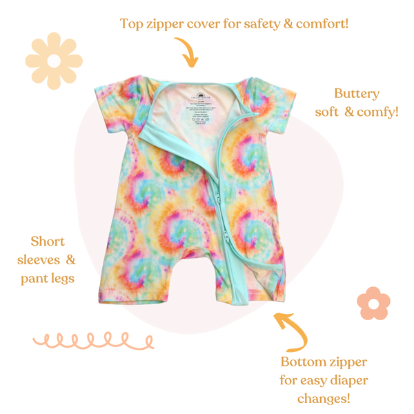 Baby Bamboo Pajamas Tie Dye