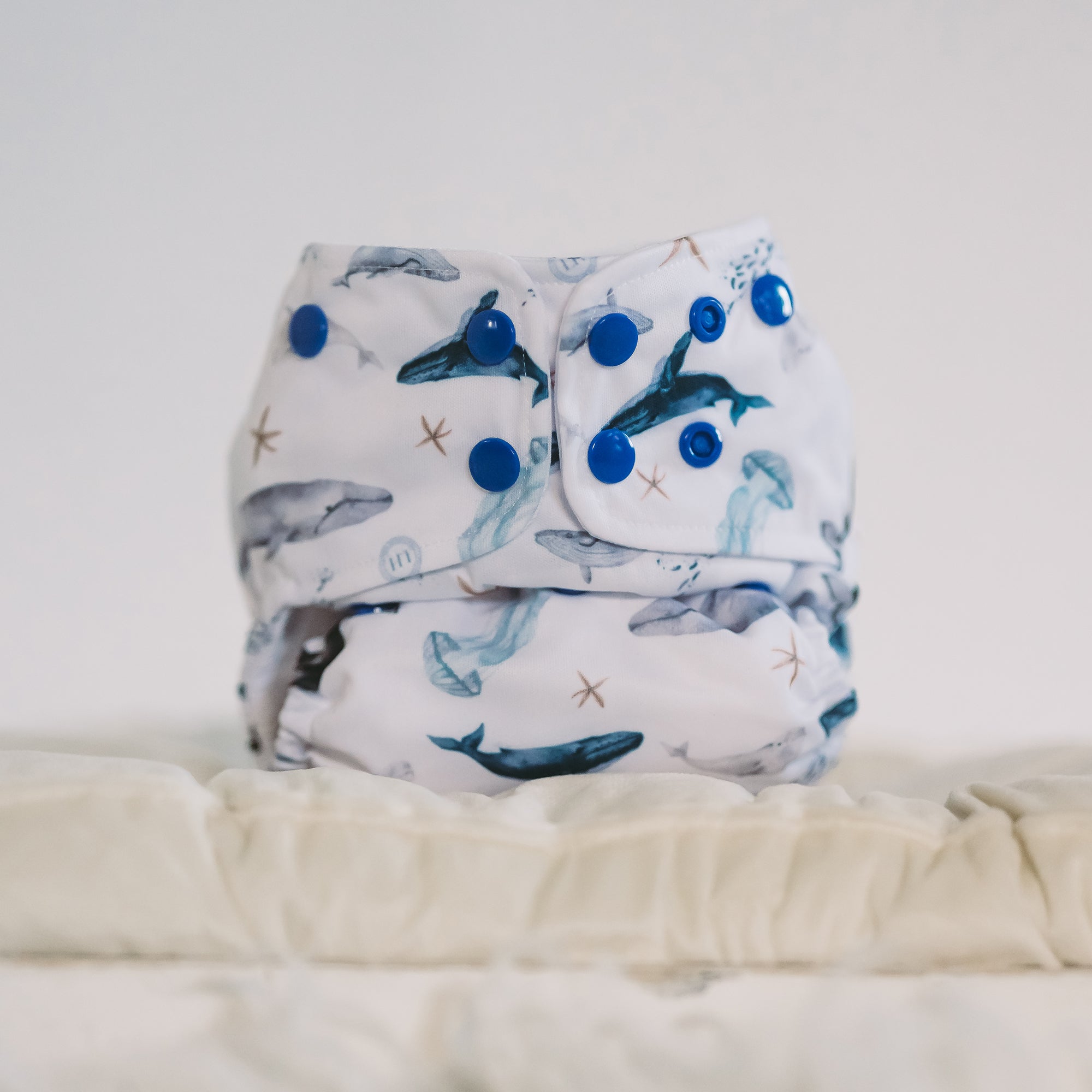 All-In-One Cloth Diaper - Whale Tale