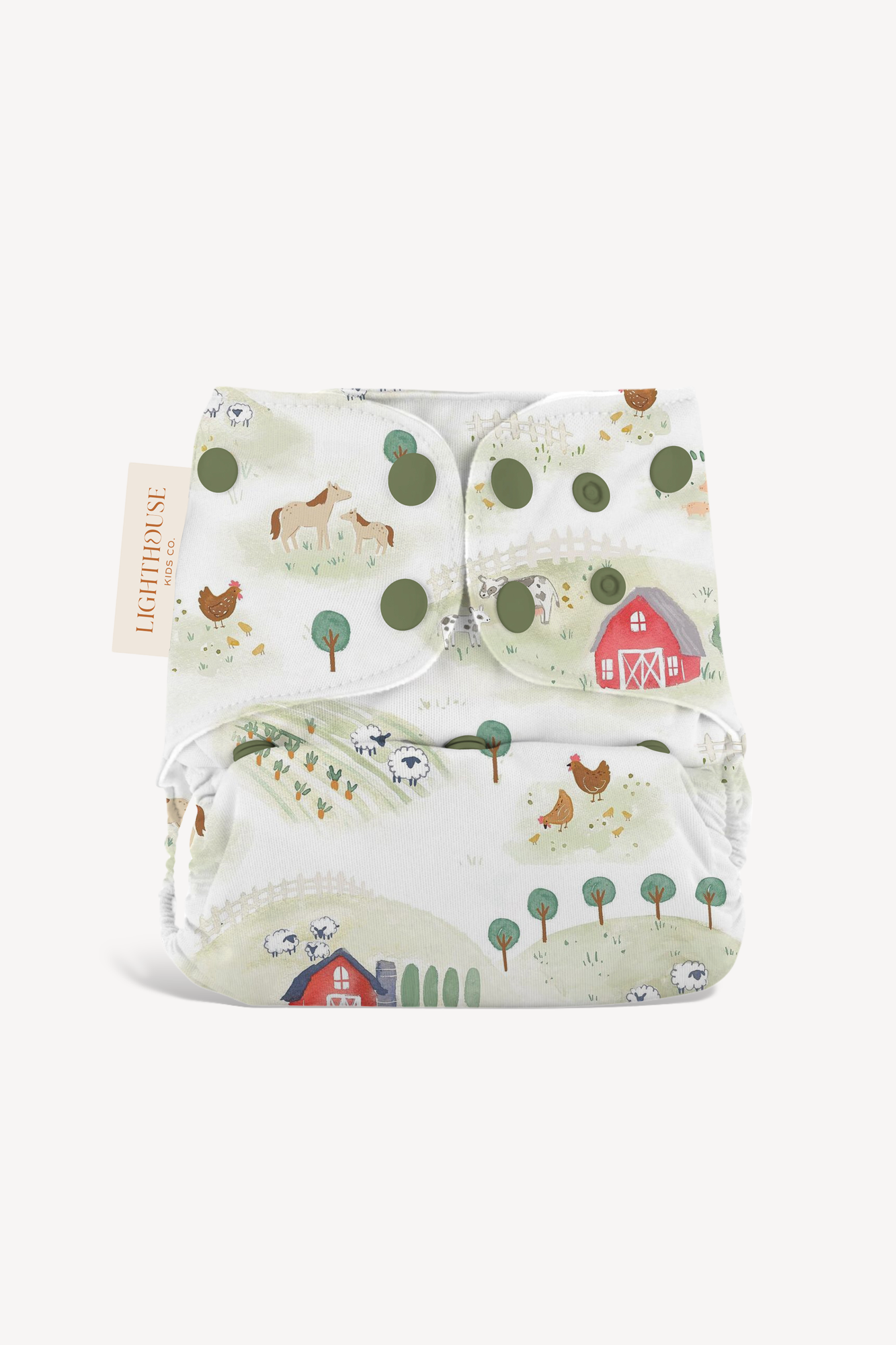 Pocket Cloth Diaper with AWJ Athletic Wicking Jersey Farm