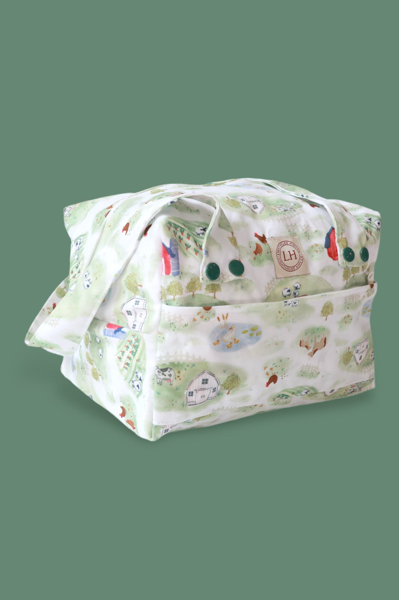 cloth diaper packing pod wetbag on the farm lighthouse kids company