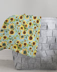 Sunflower Silky Soft Throw Blanket - Cloth Diapers - Lighthouse Kids