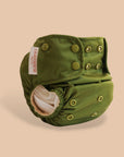 Green cloth diaper lighthouse kids company all in one aio non toxic diapering