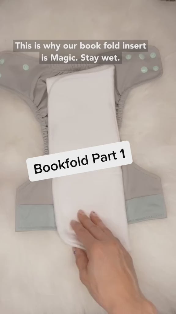 All In One Cloth Diaper Bookfold Insert Video All-In-One Cloth Diaper AIO Lighthouse Kids Company