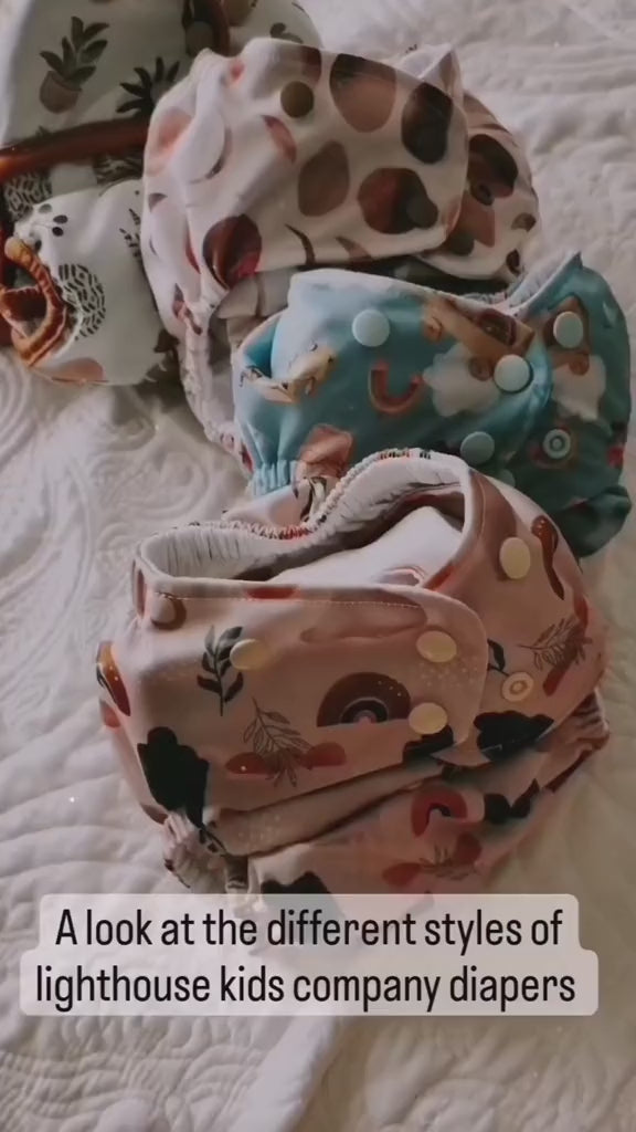 Different styles of diapers Lighthouse Kids Company video tiktok