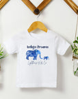 Indigo Dreams Elephant Toddler Short Sleeve Tee - Cloth Diapers - Lighthouse Kids