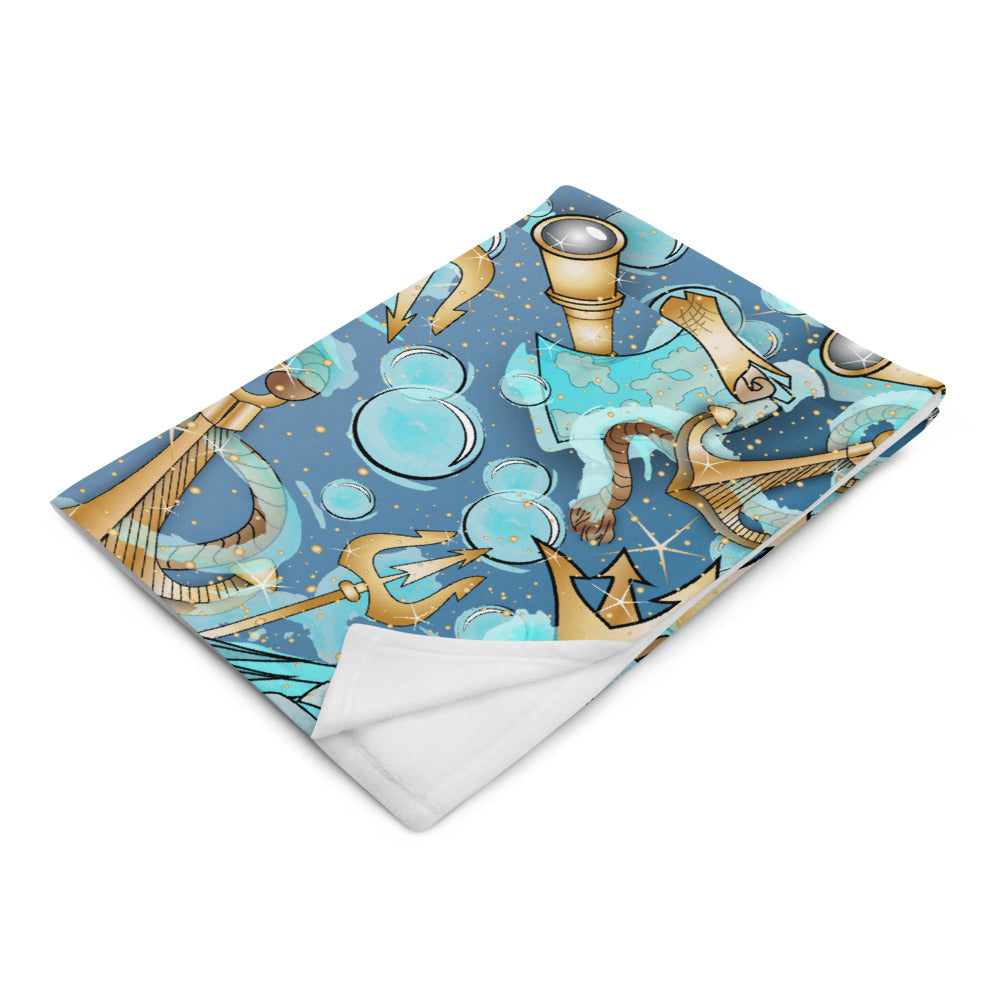 Fathoms Prince - Silky Soft Touch Throw Blanket - Cloth Diapers - Lighthouse Kids